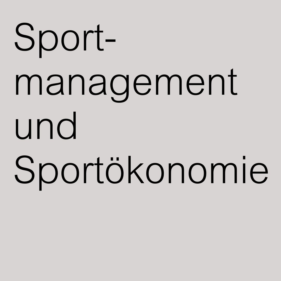 Weiterbildung im Sport Management, Ökonomie, Technologie und Analytics